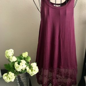 Marlow Tops - Marlow wine colored tank XL Marlow Tops - Marlow wine colored tank XL